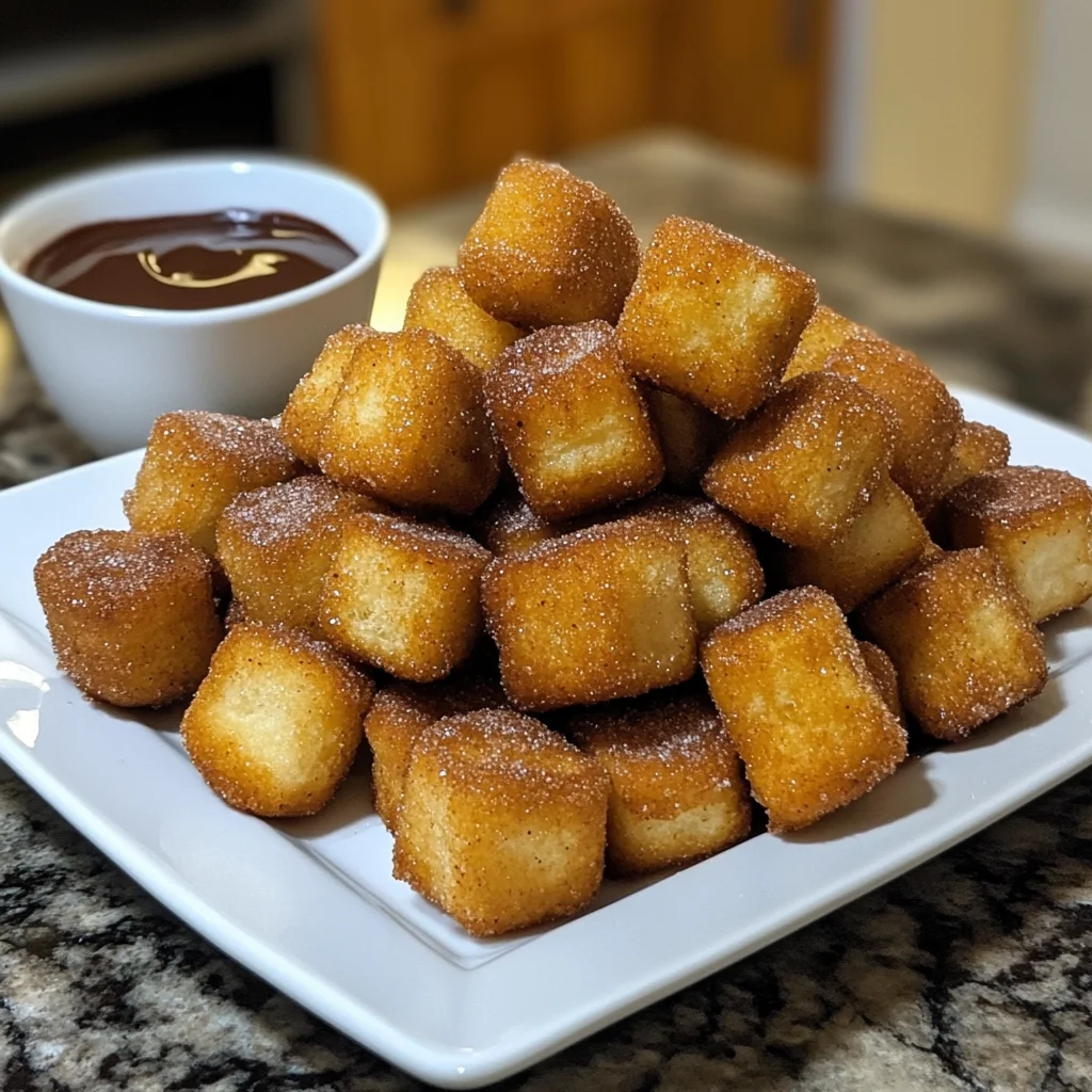 Mini Churro Fudge Bites
