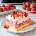 Strawberry Cheesecake Poke Cake
