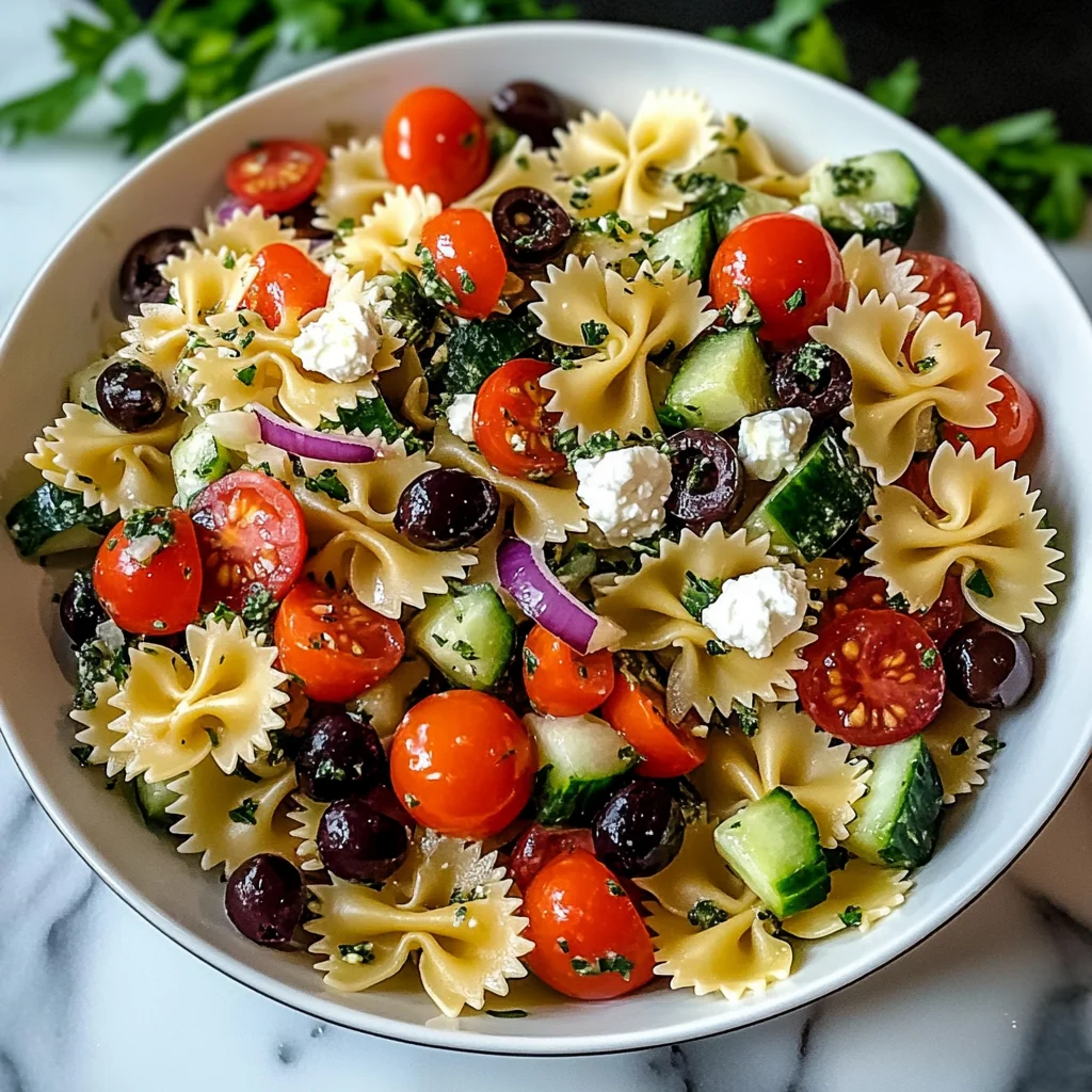 Fresh & Flavorful Bow Tie Pasta Salad Recipe – Perfect for Summer!