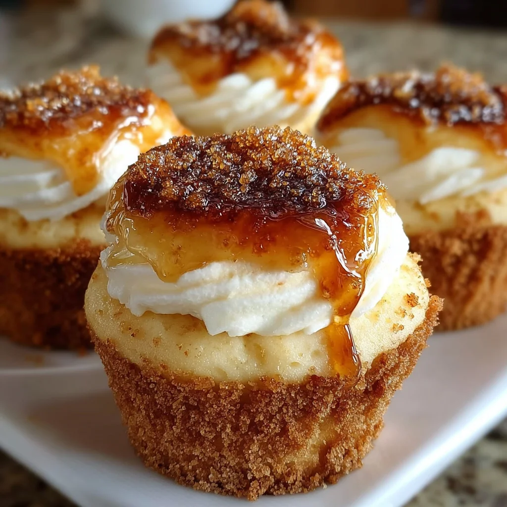 Vanilla Bean Crème Brûlée Cupcakes