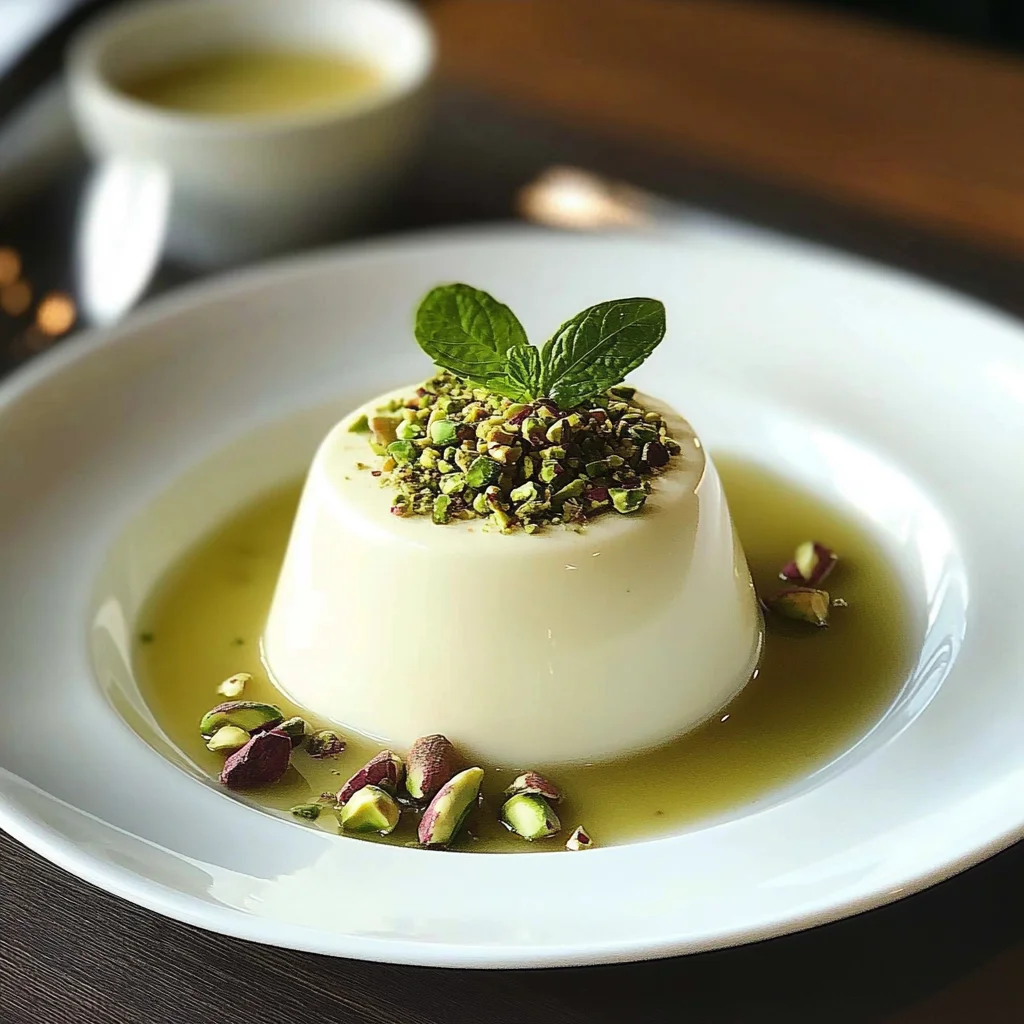 Pistachio Panna Cotta