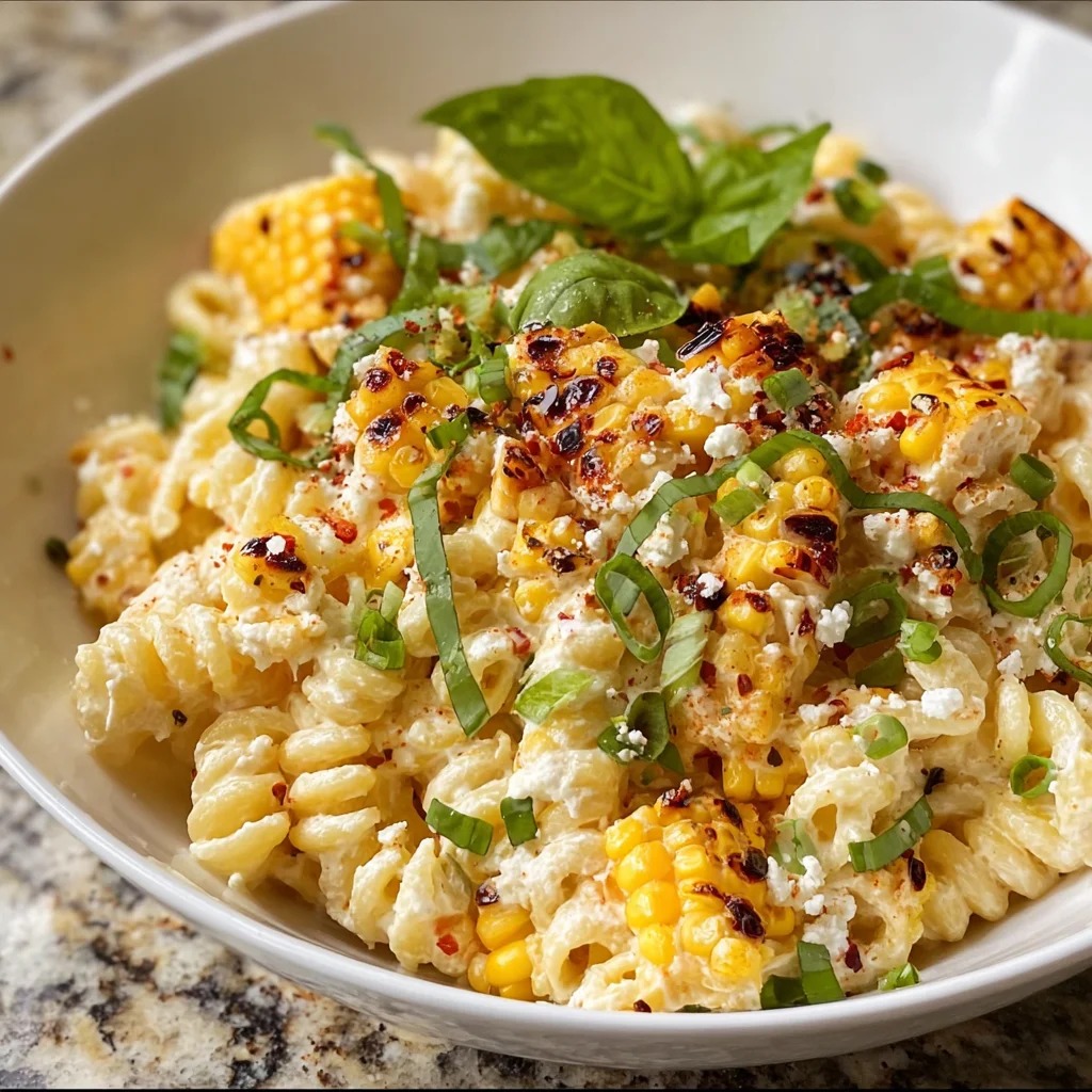 Creamy Street Corn Pasta Salad