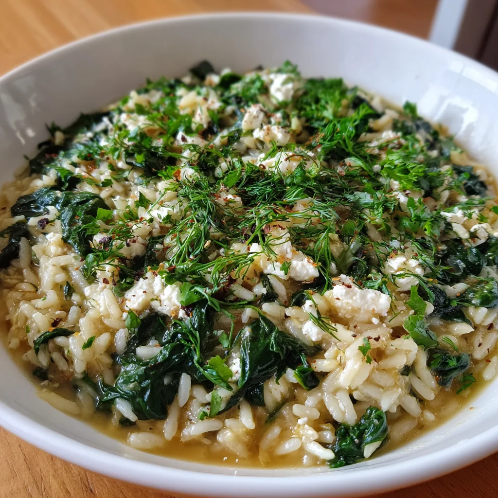 Greek Spinach and Rice