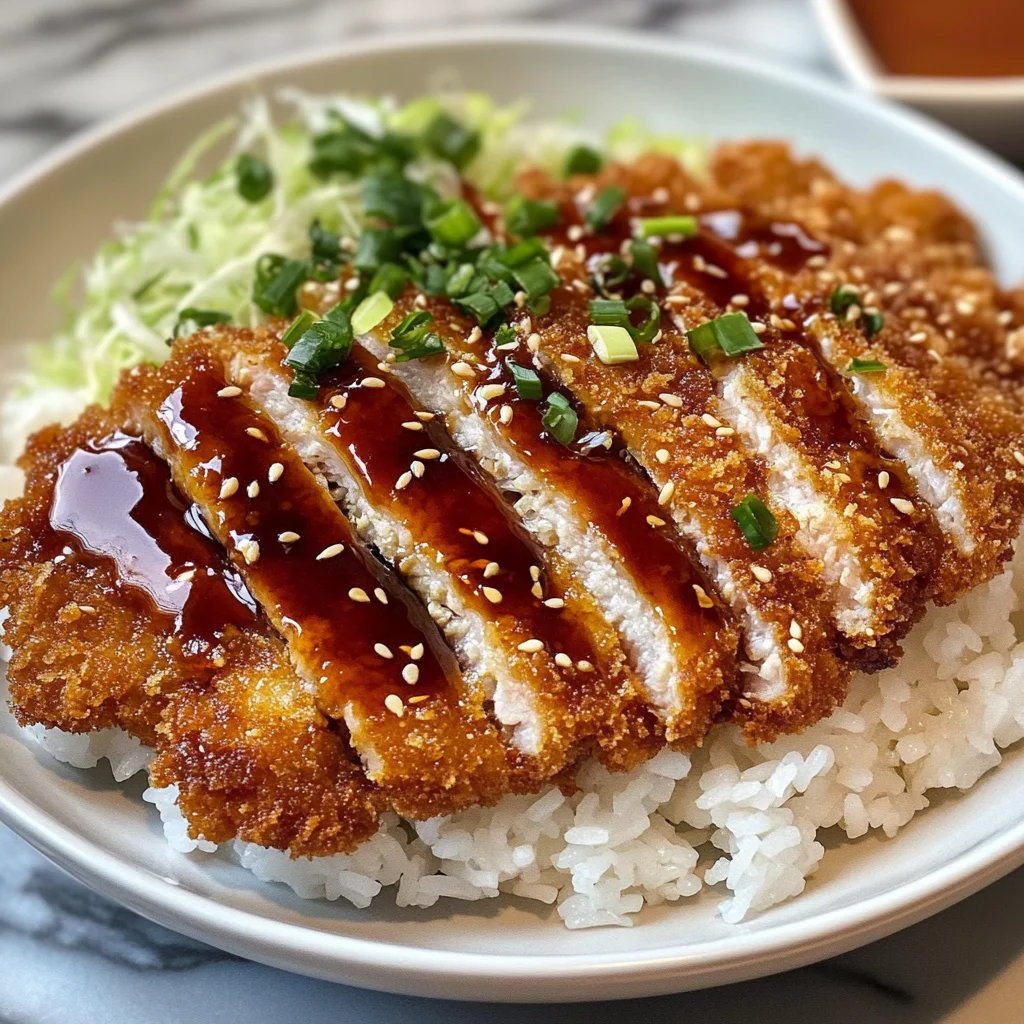 Japanese Katsu Bowls with Tonkatsu Sauce
