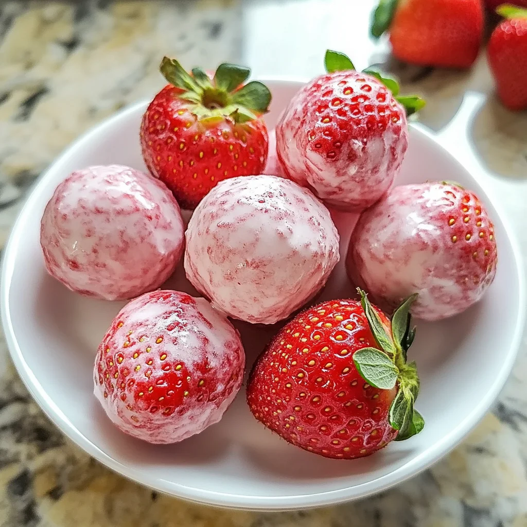 Strawberry Greek Yogurt Bites