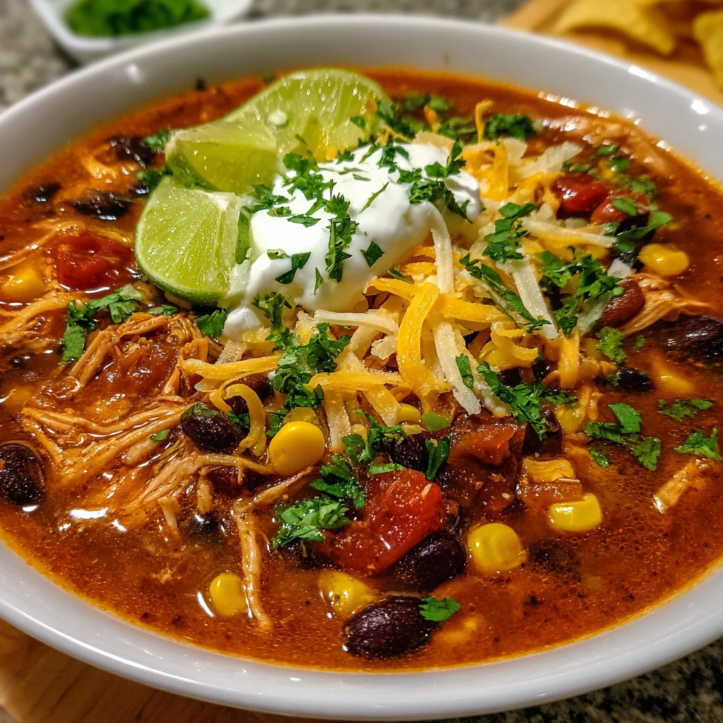 Creamy Chicken Taco Soup