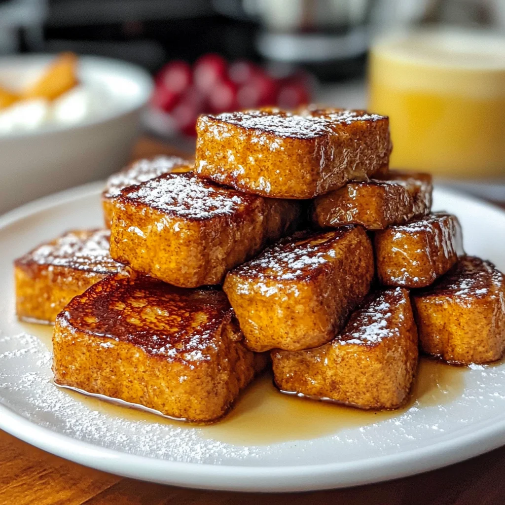 Pumpkin Bread French Toast Sticks