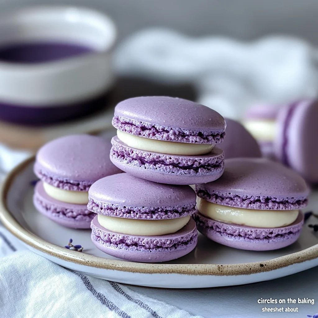 Lavender Macarons: Bite-Sized Elegance with a Floral Twist!