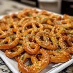 Baked Dill Pickle Pretzels