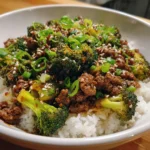 Ground Beef and Broccoli Rice Bowl – Easy, Savory & Meal-Prep Friendly!