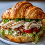 Chicken Caesar Croissant Sandwich
