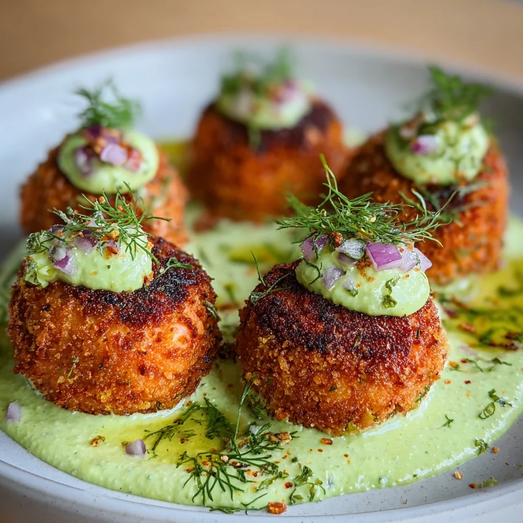 Salmon Balls with Creamy Avocado Sauce: A Tasty Delight!