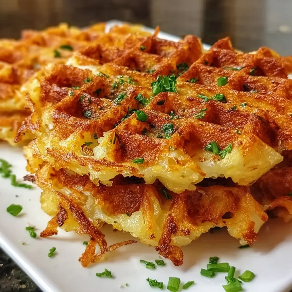 Crispy Hash Brown Waffles