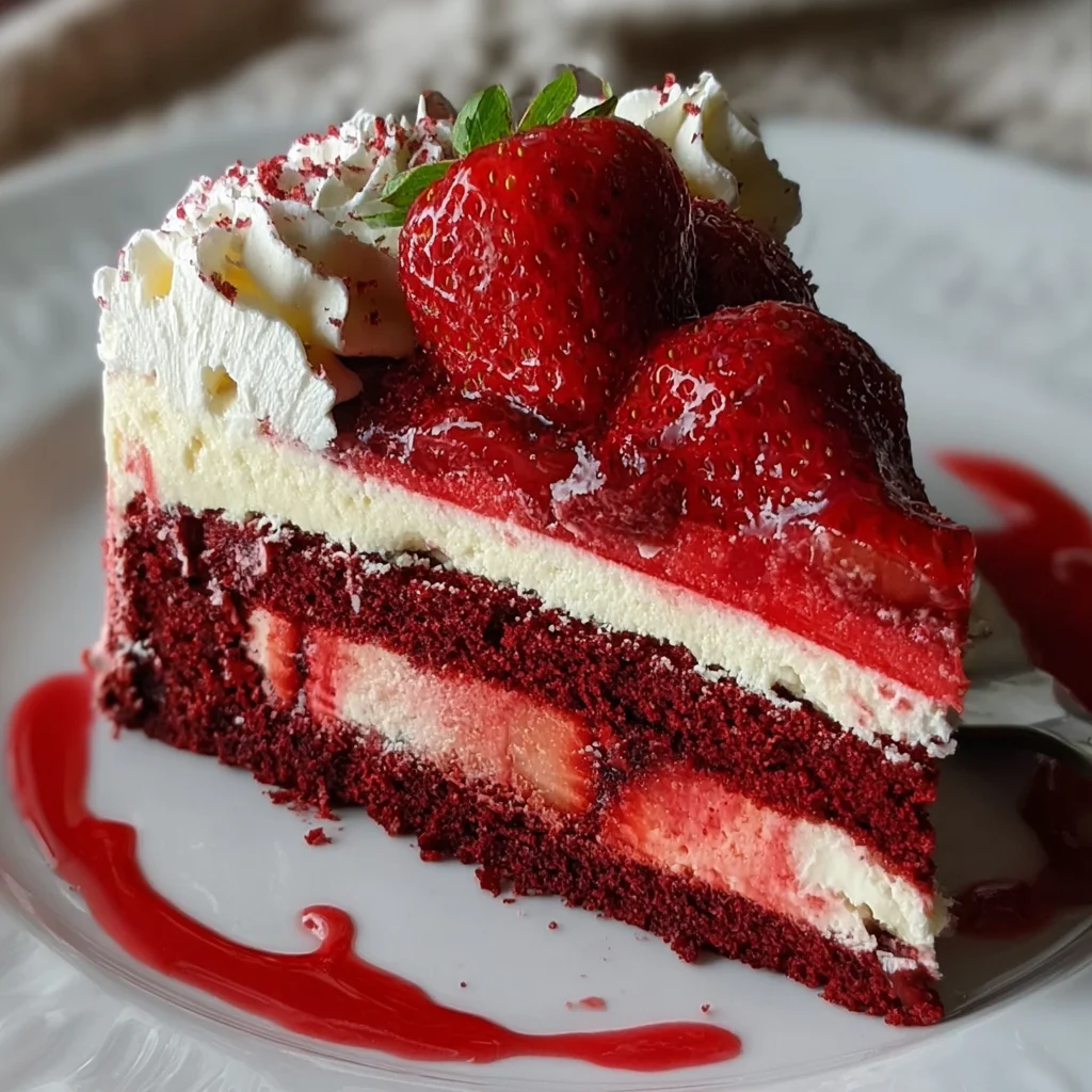Red Velvet Strawberry Cheesecake – Decadent, Luscious & Show-Stopping!
