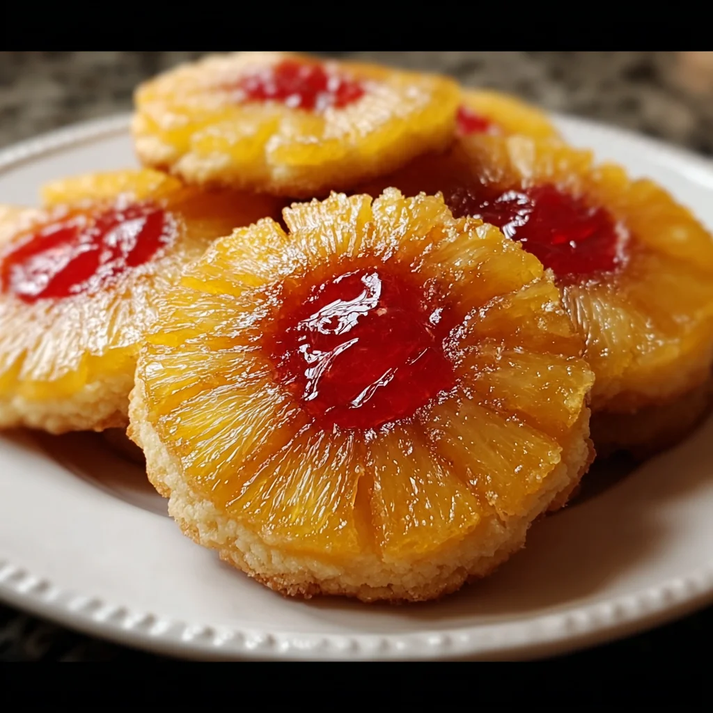 Pineapple Upside-Down Cookies – Tropical Sweetness in Every Bite