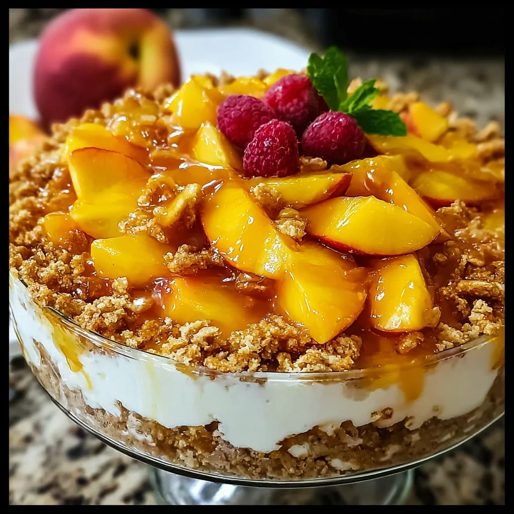 Peach Cobbler Cheesecake Fruit Salad Recipe