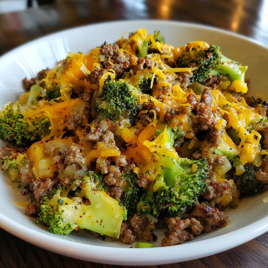 Keto Hamburger Broccoli Skillet – Comfort Meets Low-Carb!