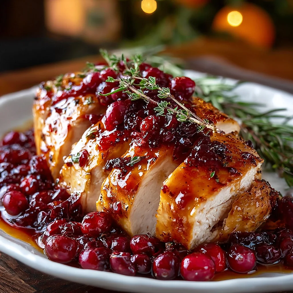 Cranberry Orange Glazed Turkey Breast | Sweet, Savory & Holiday-Perfect!