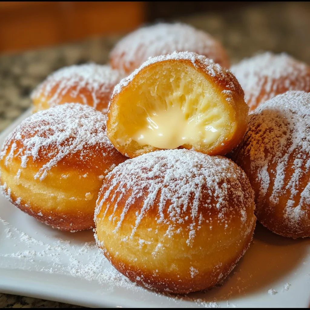 Bomboloni alla Crema | Italian Cream-Filled Donuts That Melt in Your Mouth!
