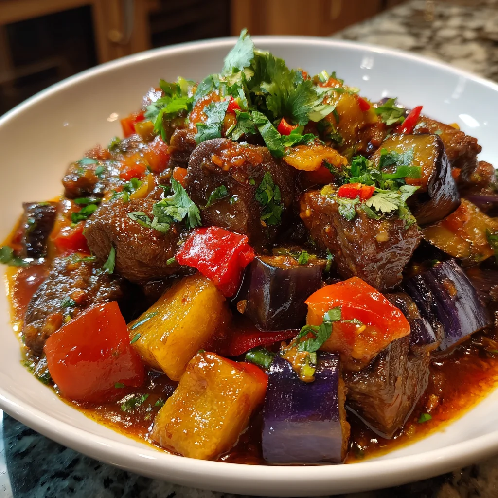 Spicy Beef Eggplant Stew – Hearty, Bold & Full of Flavor!
