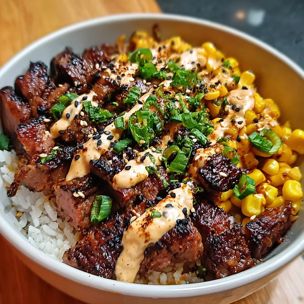 Korean BBQ Beef Bowl with Corn & Creamy Sauce – Bold, Savory & Comfort-Level Delicious!