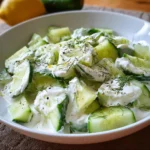 Salade de Concombre au Yaourt – Fraîcheur Express en Toute Simplicité !