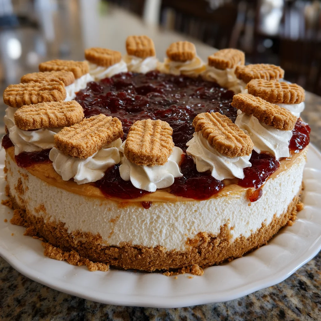 Peanut Butter & Jelly Cheesecake – Nostalgia Meets Decadence!