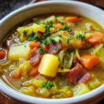 Irish Bacon, Cabbage & Potato Soup | Hearty, Rustic & Full of Irish Comfort!