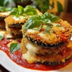 Crispy Baked Eggplant Parmesan | Golden, Cheesy & Guilt-Free Comfort!