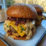 Smoked Cheddar Jalapeño Burgers with Crispy Bacon Sauce | Spicy, Smoky & Seriously Satisfying!