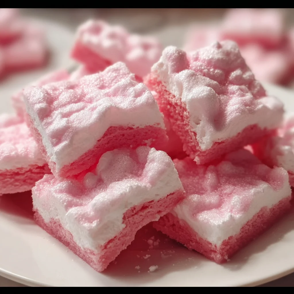 Bubblegum Cloud Slices – A Sweet, Fluffy Treat!