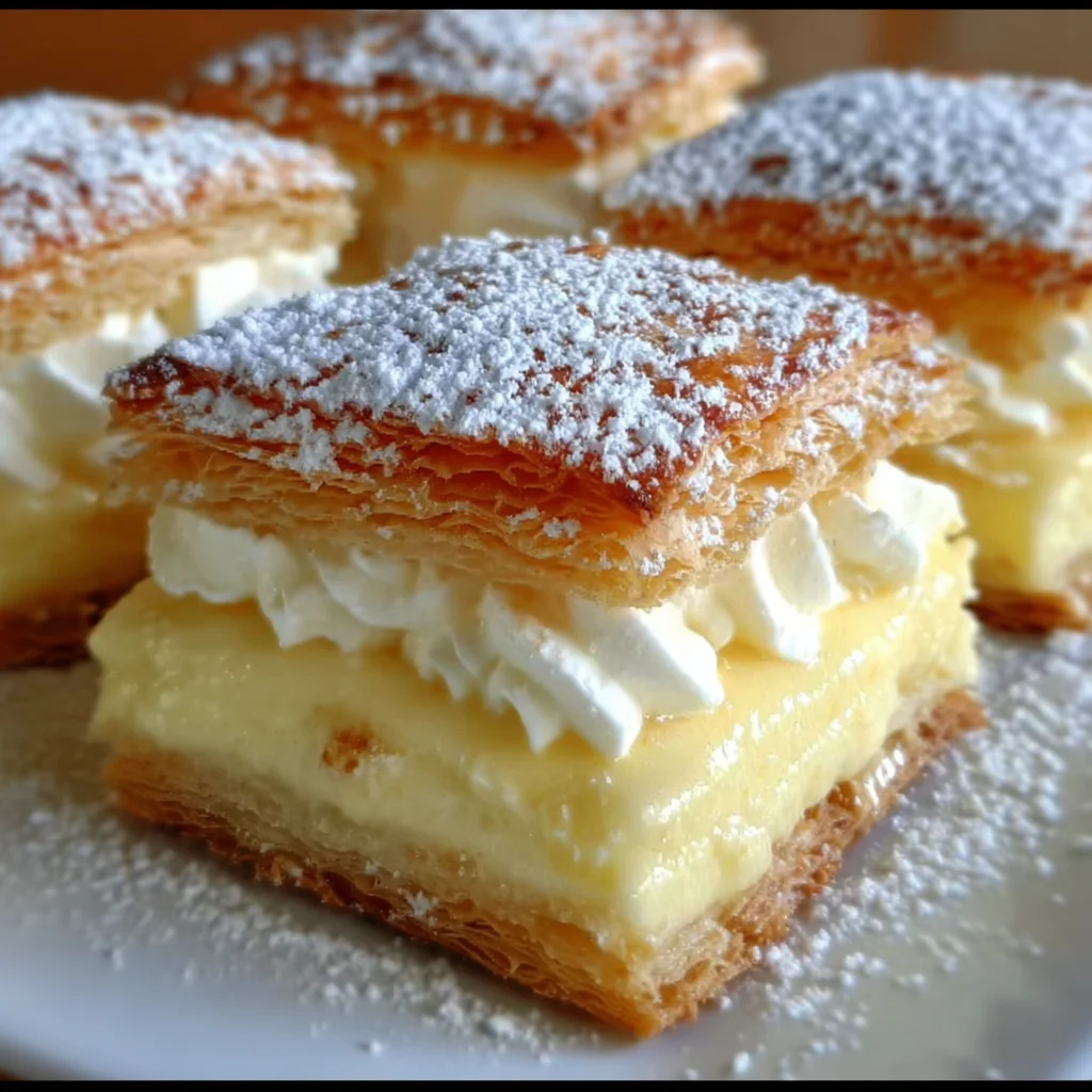 Vanilla Custard Cream Squares