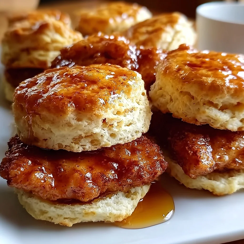 Hot Honey Chicken Biscuits