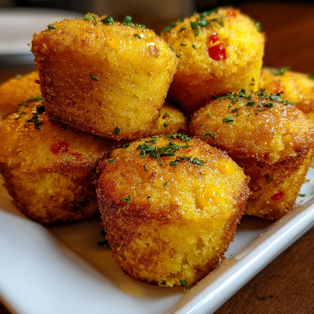 Southern-Style Honey Butter Cornbread Poppers | Sweet, Savory & Perfectly Snackable!