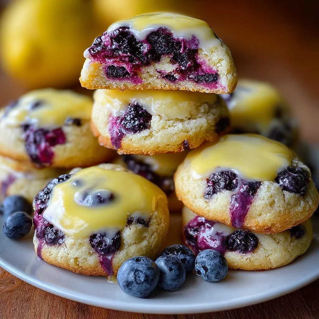 Blueberry Lemon Cookies – Soft, Zesty & Bursting with Flavor!