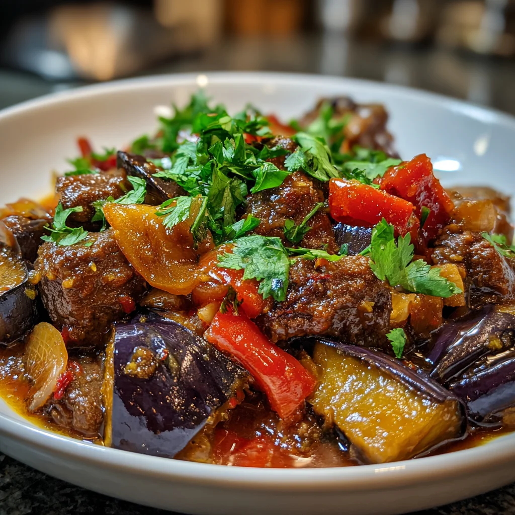 Spicy Beef Eggplant Stew – Hearty, Bold & Full of Flavor!