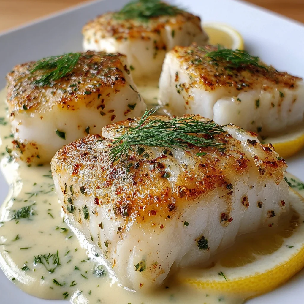 Baked Cod with Lemon‑Dill Sauce – Light, Flavorful & Ready in 25 Minutes!