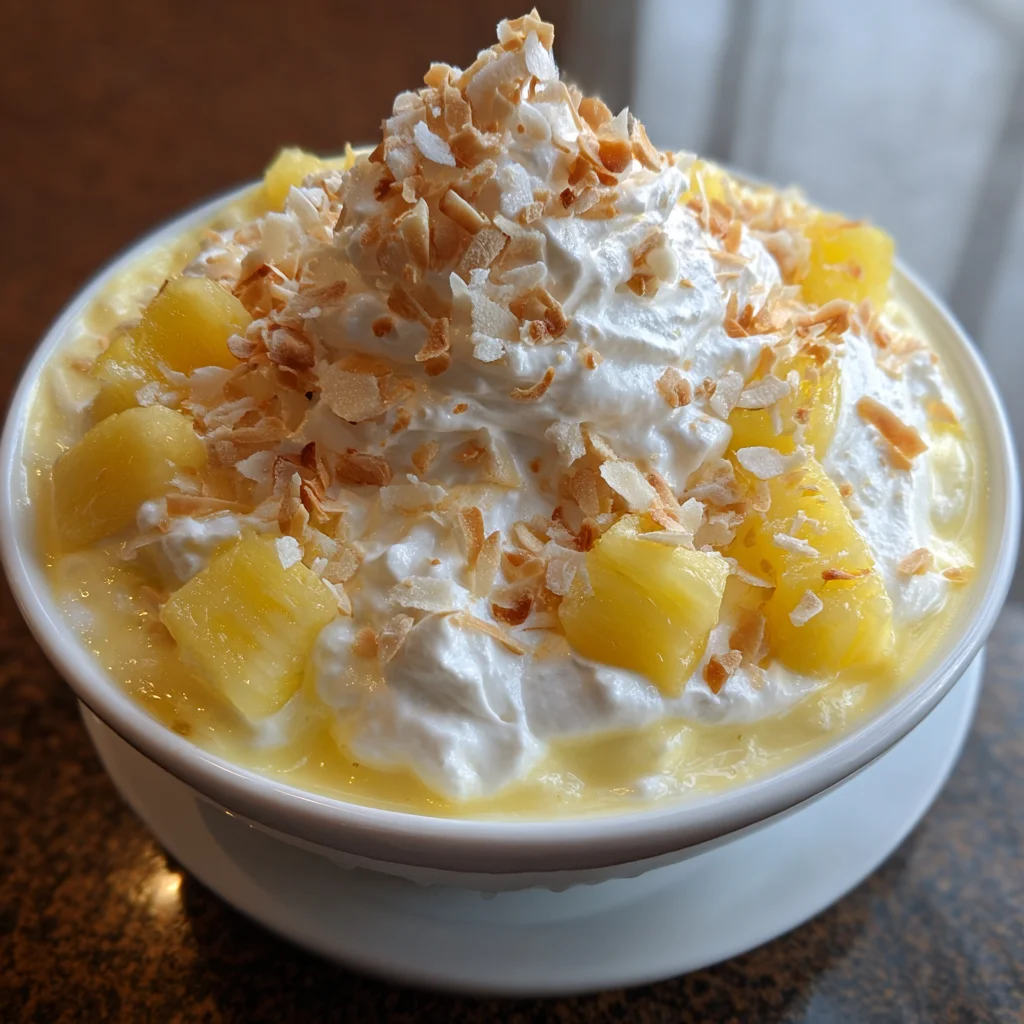 Pina Colada Fluff | Tropical, Light & Irresistibly Creamy!