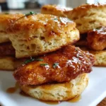 Hot Honey Chicken Biscuits