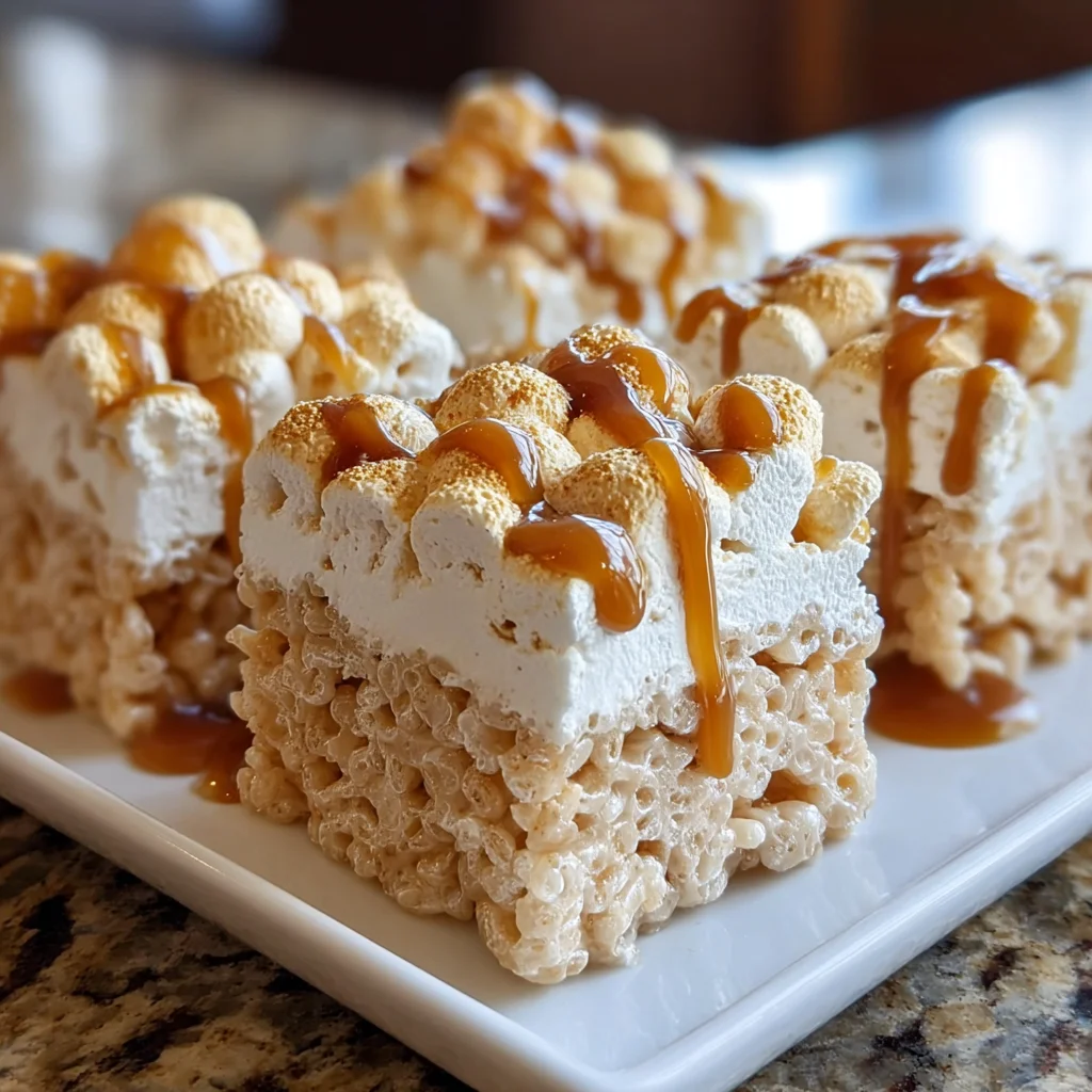 Salted Caramel Rice Krispie Treats | Gooey, Crunchy & Perfectly Sweet‑Salty!
