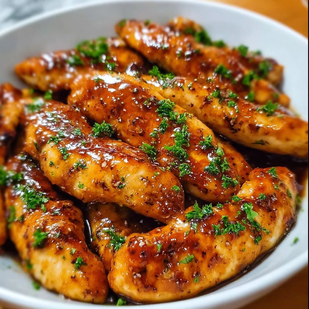 Honey Garlic Chicken Tenders | Sweet, Savory & Crispy Perfection!