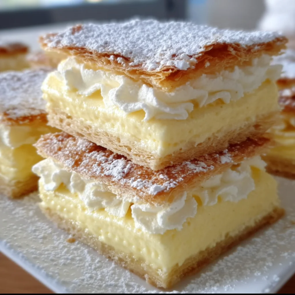 Vanilla Custard Cream Squares