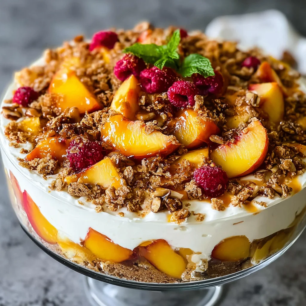 Peach Cobbler Cheesecake Fruit Salad Recipe
