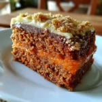 Brazilian Carrot Cake | Moist, Vibrant & Covered in Chocolate Glaze!