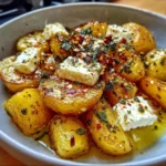 Baked Feta Potatoes – Creamy, Crispy & Bursting with Flavor!