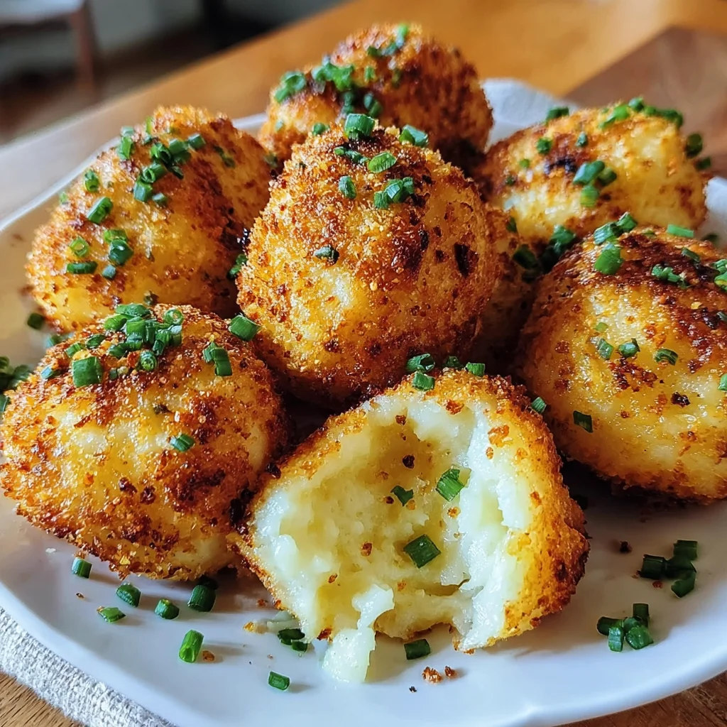 Air Fryer Cheesy Mashed Potato Balls – Crispy, Cheesy & Totally Irresistible!