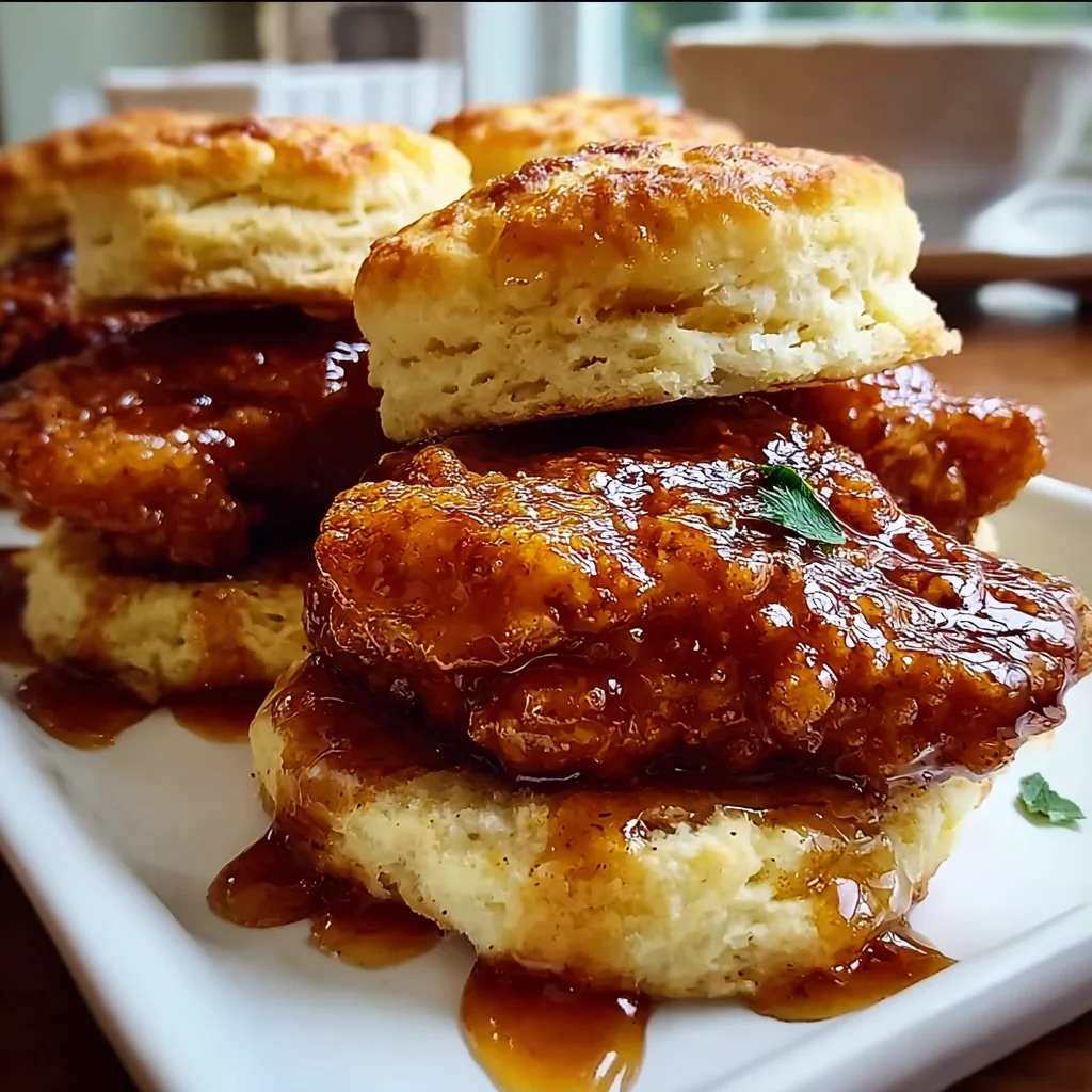Hot Honey Chicken Biscuits