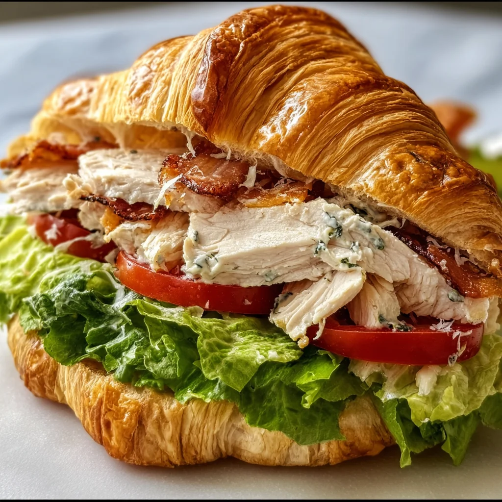 Chicken Caesar Croissant Sandwich