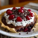 Chocolate Cherry Cream Pie | Decadent, Dreamy & Bursting with Flavor!