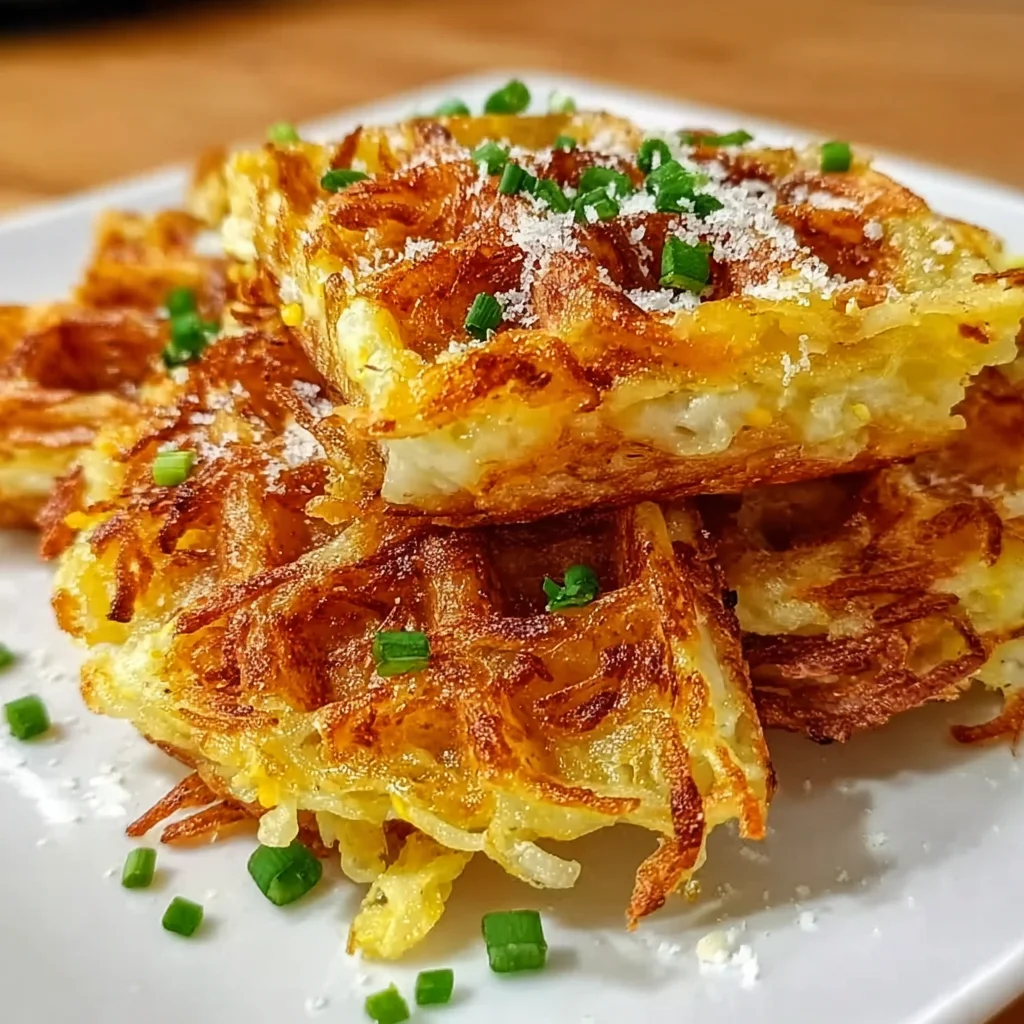Crispy Hash Brown Waffles